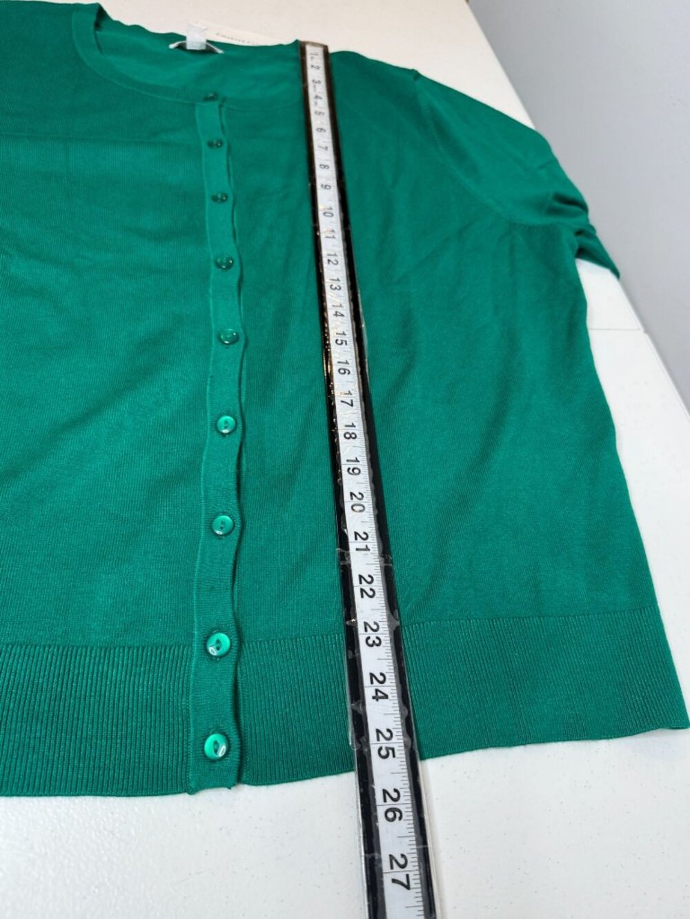 Charter Club XXL Emerald Green Button Front Cardigan Sweater - Picture 7 of 7